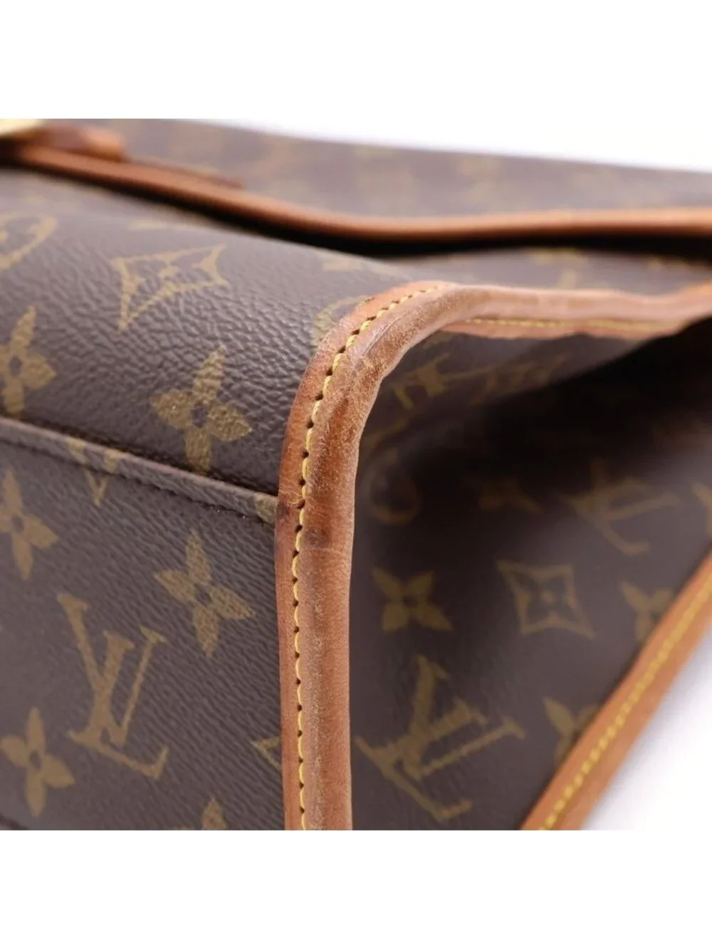 Louis Vuitton Monogram Vivari Leather 2-Way Shoulder Bag Business Brown